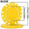 100 Custom Poker Chips, 37MM Custom Drink Tokens Personalized Logo, Image and Text, Double Side UV Full Color Printing Custom Drink Chips for Bar, Party, Business Cards, Company Logo and Promotions view 2