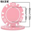 100 Custom Poker Chips, 40MM Custom Drink Tokens Personalized Logo, Image and Text, Double Side UV Full Color Printing Custom Drink Chips for Bar, Party, Business Cards, Company Logo and Promotions view 2