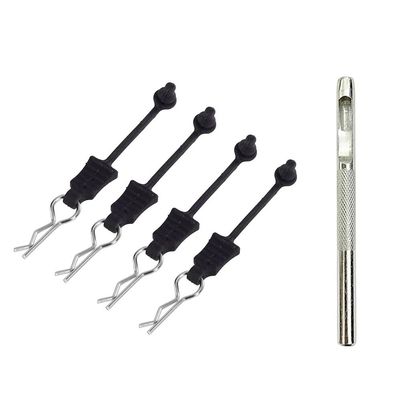 DUHWQ Flexible Rubber Body Clips Compatible with 1/12 1/14 1/16 RC Car Components(4PCS)