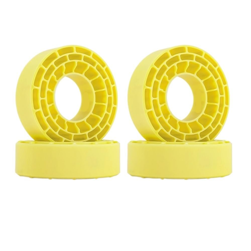 DUHWQ 4 Piece Foam Rubber Inserts Suitable Compatible with 62-64mm 24mm 1.0 Tires(Yellow)
