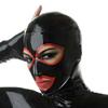 Latex Hood Open Eyes and Mouth Rubber Mask for Catsuit Cosplay Halloween (XXL) view 1