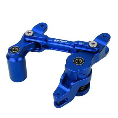 BEAXTURBO Racing Upgrade Parts CNC Aluminum7075 Servo Steering Bell Crank Assembly for TRAXXAS XRT1/6 8S (Blue)