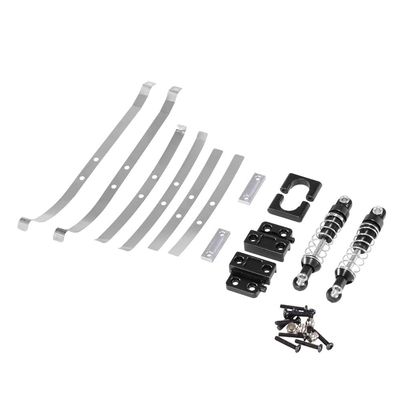 DUHWQ Compatible Metal Accessories Compatible with 1/12 RC Car Rear Axle Shock Absorber Spring Steel Plate Suitable Compatible with MN1/12 MN82 LC79(Black)