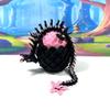 3D Printed Dragon with Dragon Egg, 12" Black and Red Cherry Blossom Dragon, Fidget Desk Toy, Flexible ADHD, Autism, Relief Anxiety D083-BPE view 4