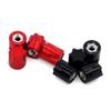 4PCS CNC Machined Aluminum M4 Nut Wheel Rim Cap Compatible with RC Crawler 1/10 Compatible with TRX6 D110 Drift Models(RED) view 2