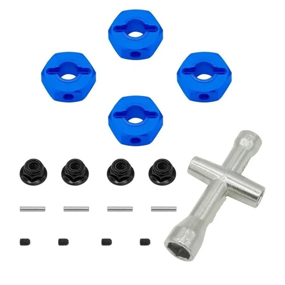 12mm Aluminum Hub Adaptor Compatible with Hex Drive Compatible with RC Model Cars