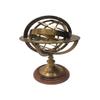 12 Inch Vintage A Paris Chez G Gobille Armillary Arrow Orb Sphere Brass Astrology Globe Handmade. view 1