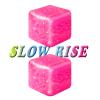 2Pcs Stress Cubes Slow Rise Glitter Squishy Cube Nice Relief Balls Jelly Fidget Toys for Kids Adults Squeeze Sensory Pack for Anxiety, Autism, Funny Gifts for Holiday/Birthday/Classroom(Pink) view 1