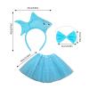 1/3pcs Fish Costume Accessories Set Fish Headband Bowtie Tutus Skirt Accessories Kits For Kids Girls Fish Costumes Props view 3