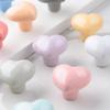 10Pcs/Sets Children's Room Handle Wardrobe Handle Simple Cabinet Door Handle Drawer Accessories Can Paste Ceramic Handle - (Color: Gray-A) view 3