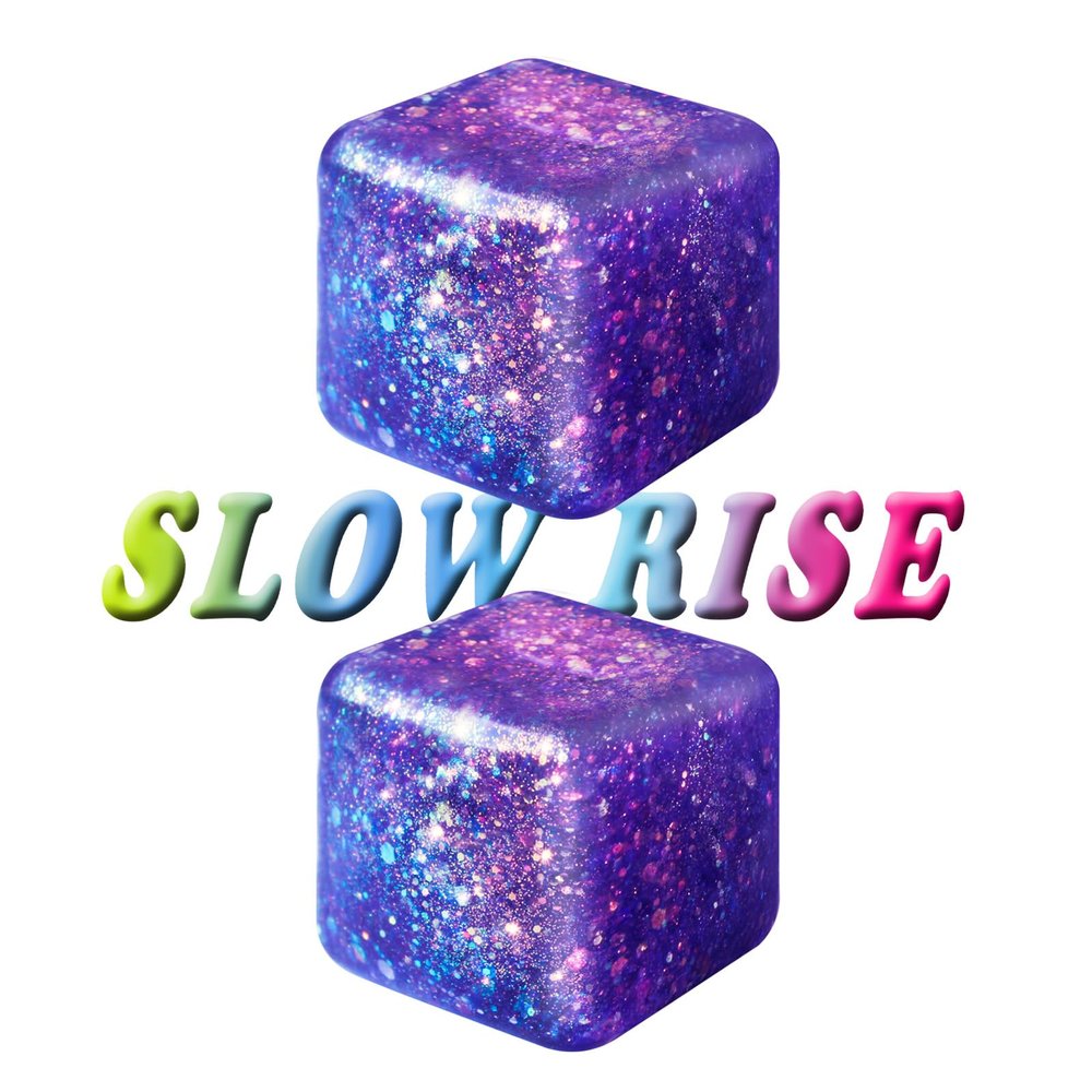 2Pcs Stress Cubes Slow Rise Glitter Squishy Cube Nice Relief Balls Jelly Fidget Toys for Kids Adults Squeeze Sensory Pack for Anxiety, Autism, Funny Gifts for Holiday/Birthday/Classroom(Pruple)