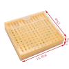 ruehalf 1set Bee Queen Rearing King New Plastic Brown/Green Color Cells Cages Room Cups Cell Cage Cup view 4