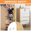 10 Pack Adjustable TV Safety Straps, Stainless Steel Furniture Straps, No-Drill Adhesive Anti-Tip Furniture Anchors for Baby Proofing, Secure Flat Screens Fix to Wall,Cabinet,Dresser,Stand Or Desk view 4