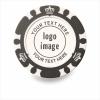 50 Pieces Customizable Clay Poker Chips with Crown Design, 40mm in Diameter, 12g per Chip, Personalized Logo & Pictures Available (Gray)