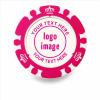50 Pieces Customizable Clay Poker Chips with Crown Design, 40mm in Diameter, 12g per Chip, Personalized Logo & Pictures Available (Rose red) view 1