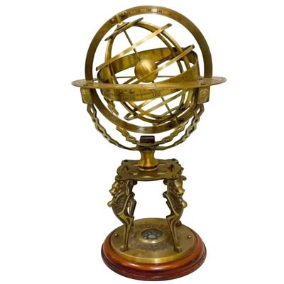 Decorative Armillary Sphere, Vintage Style Globe