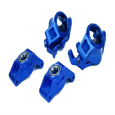 BeaxTurbo Racing Upgrade Parts CNC Aluminum 7075# Steering Blocks C-hub Rear Carrier for TRAXXAS XRT 1/6 (Blue)