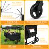 VOOI Stroller Wagon, 2 Seater Kids Wagon, Collapsible with 5-Point Harnesses, Zipper Door, Sun Canopy view 3