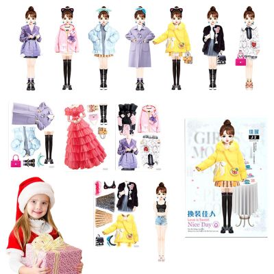 Sticker Activity Book Princess - Magnetic Princess Dress up Paper Doll Book, Princess Dress up Sticker Book, Princess Magnet Stickers Book, Magnetic Dress up Sticker Book for Girls Aged 3+