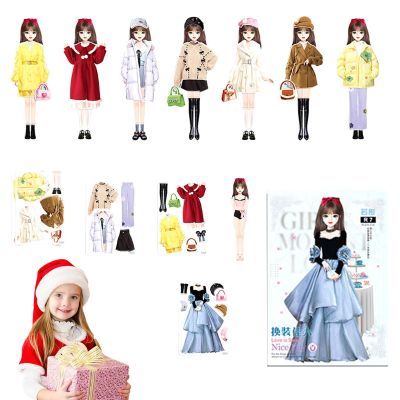 Sticker Activity Book Princess - Magnetic Princess Dress up Paper Doll Book, Princess Dress up Sticker Book, Princess Magnet Stickers Book, Magnetic Dress up Sticker Book for Girls Aged 3+