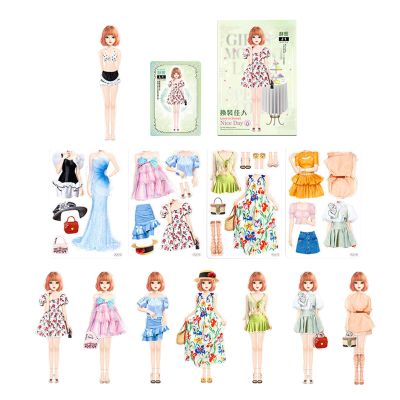 Sticker Activity Book Princess - Magnetic Princess Dress up Paper Doll Book, Princess Dress up Sticker Book, Princess Magnet Stickers Book, Magnetic Dress up Sticker Book for Girls Aged 3+