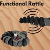 3D Printed Rock Rattlesnake - Articulating 3D Printed Snake - Surprise Eye Color and Retractable Fangs - Functional Ratte (21" Long) view 4