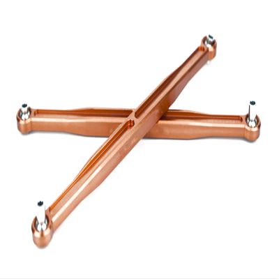BeaxTurbo Racing Upgrade Parts CNC Aluminum#7075 Upgrade Toe Links for TRAXXAS XRT 1/6 (Orange)