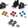 4Pcs 7mm Wheel Hex Drive Hub Adapter Metal Extension Hex Hub Adapter for FMS FCX24 1/24 RC Crawler Car Accessories Upgrade Parts(Blue) view 2