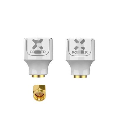 for Foxeer Lollipop 4 for Stubby ant 2.6DBi 5.8G RHCP LHCP FPV SMA RPSMA Micro Mushroom Receiver ant for FPV RC Drone Goggle(2PC LHCP White SMA)