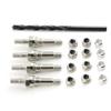 4pcs Steel Metal Shock Standoff Shock Stand for ARRMA 1/8 KRATON Typhon Talion Notorious 1/7 Infraction 6S RC Car Upgrades(Black) view 2