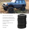 RiToEasysports 1.55 Inch Rubber Wheel Tires, Black, 75mm Diameter, for CC01 LC70 LC80 1/18 Air UTB18 Capra, 4-Pack view 4