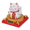 Solar Waving Cat, Lucky Charm Waving Cat Solar Powered Plastic Figure for Home Office Car Decor (L) view 1