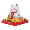 Solar Waving Cat, Lucky Charm Waving Cat Solar Powered Plastic Figure for Home Office Car Decor (L) view 2
