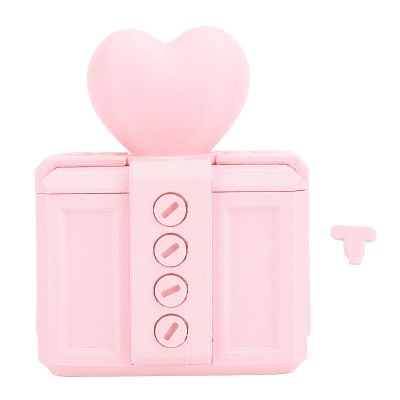 3D Printed Prank Screw Box, Hilarious Present Box For Men Women Xmas Holiday, Designed with Screws, Funny Surprise Box For Toys Keys Office Supplies (Pink)