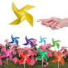150 Pack Pinwheels for Kids, Fun Carnival Toys and DIY Party Favors, Outdoor Decor Wind Spinners for Yard and Garden, Light Green (150 PCS) view 3