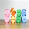 Activity Dice Set of 2  Fun Pair of Interactive Dice for Activities and Play (Blue Sparkle) view 4
