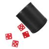 ibasenice 1pc Pu Leather Dice Cup with Transparent for Entertainment Games Shaking Box for Parties and Ktv Bars Easy to Clean and Use view 1