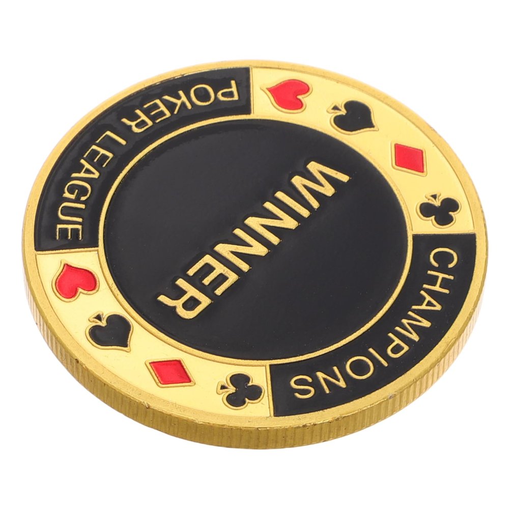 Vaguelly Metal Poker Game Card Accessories Collectible Souvenir for Poker Enthusiasts Unique Design for Hold Games Men