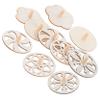 OFFSCH 10pcs Boys and Girls Diy Wooden Spinning Tops Toy Gyro Toys for Children Craft Supplies view 1