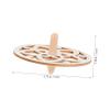 OFFSCH 10pcs Boys and Girls Diy Wooden Spinning Tops Toy Gyro Toys for Children Craft Supplies view 2