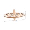 WHAMVOX 10-piece Set Wooden Boys and Girls Gyro Toys Unfinished Spinning Tops for Boys and Girls Family Craft Activity Toys view 2