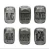 Clever Contraptions Workout Dice  Set of 2 Large Fitness Dice with Exercises and Reps for Home or Gym (Gray) view 3