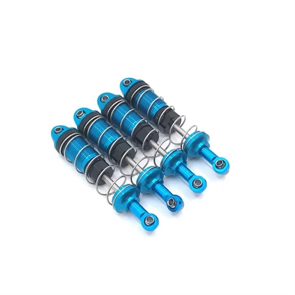 4 Piece Metal Shock Absorber Damper Compatible with 1/16 Scale RC Car Compatible with Upgrade Parts Model 16889 16889A 16890 16890A SG1601 SG1602 Accessories(Blue)