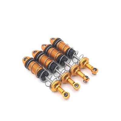 4 Piece Metal Shock Absorber Damper Compatible with 1/16 Scale RC Car Compatible with Upgrade Parts Model 16889 16889A 16890 16890A SG1601 SG1602 Accessories(Yellow)