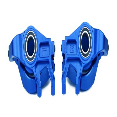 BeaxTurbo Racing Upgrade Parts CNC 7075#Aluminum Front Steering Blocks & C hub for TRAXXAS XRT 1/6 (Blue)