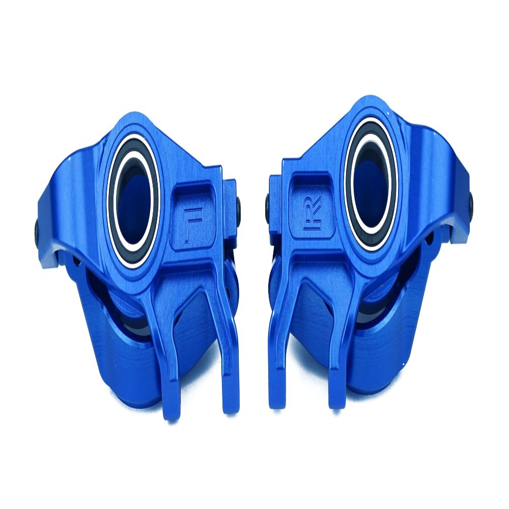 BeaxTurbo Racing Upgrade Parts CNC 7075#Aluminum Front Steering Blocks & C hub for TRAXXAS XRT 1/6 (Blue)