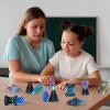 3PCS Impossible Cone,3D Printed Spiral Cone Fidget Toys,Impossible Pyramid Passthrough Sculpture,Stress Relieving Toys for Adults and Kids,Stocking Filler White Elephant Gifts (Green+Black) view 2