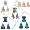 3PCS Impossible Cone,3D Printed Spiral Cone Fidget Toys,Impossible Pyramid Passthrough Sculpture,Stress Relieving Toys for Adults and Kids,Stocking Filler White Elephant Gifts (Green+Black) view 3