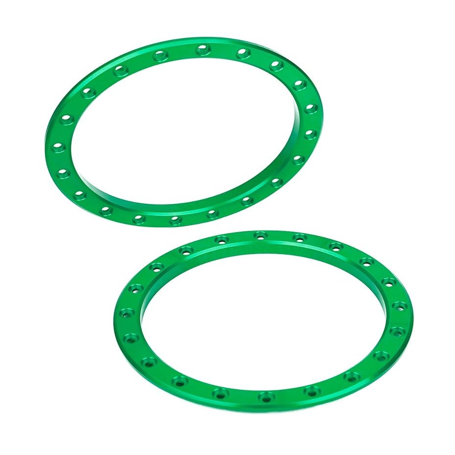 BeaxTurbo Racing Upgrade Parts Aluminum 4.3" Bead Lock Outer Ring for proline Badlands MX43 / Trencher Wheels (Green)