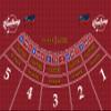 WonAway Casino Mini Baccarat Layout Mat, Professional Gaming Table Mat, Red, 5 Player Positions view 1